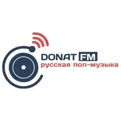 Donat FM Русская поп-музыка прямой эфир Логотип радиостанции Donat FM Русская поп-музыка